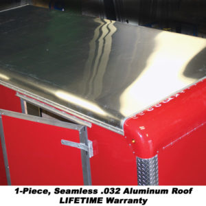 1-Piece, Seamless .032 Aluminum Roof - Lifetime Warranty