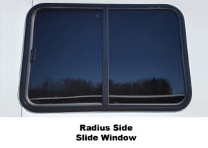 Radius Side Slide Window